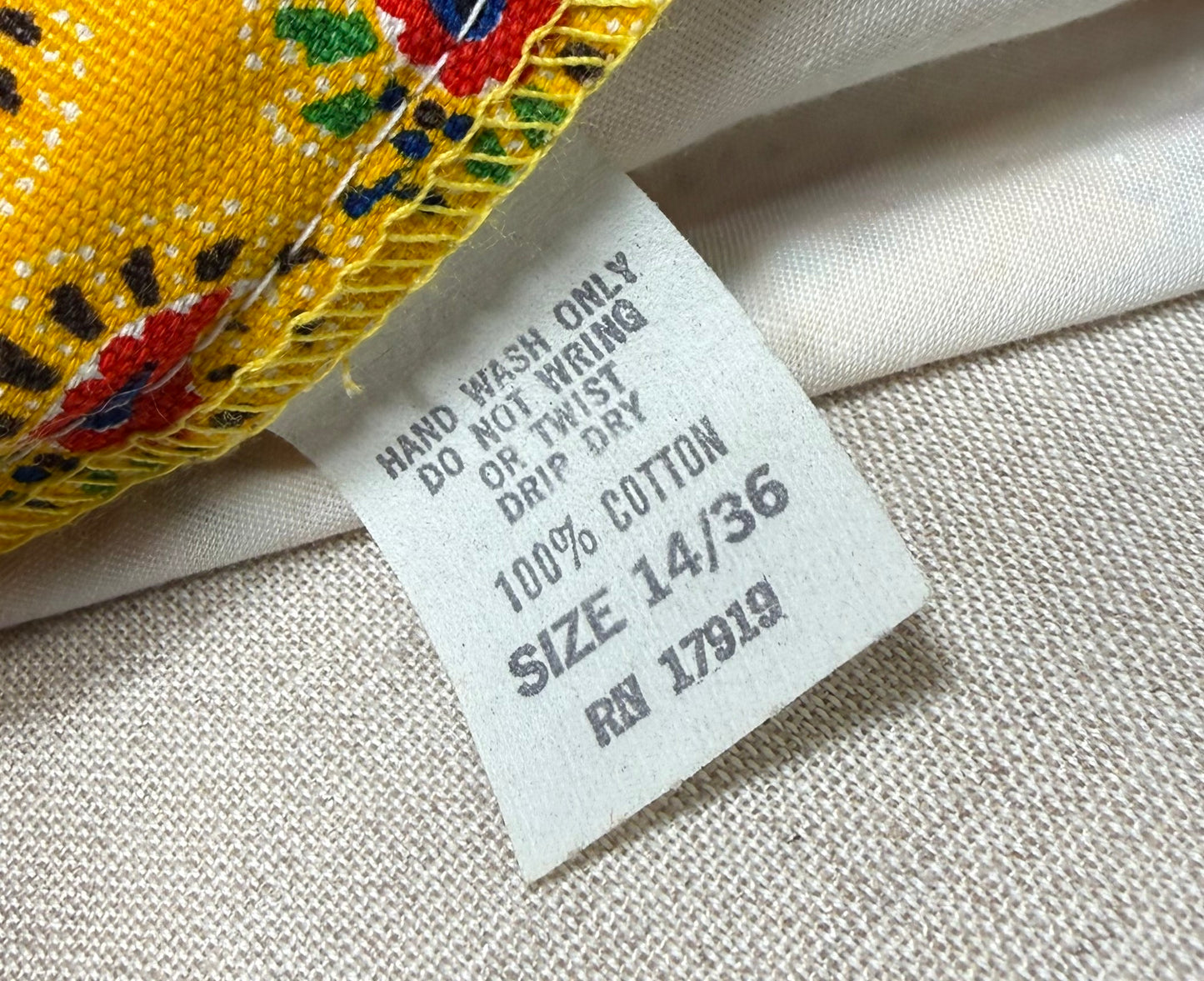 1960s Two Piece Bikini Set Cotton Paisley Print