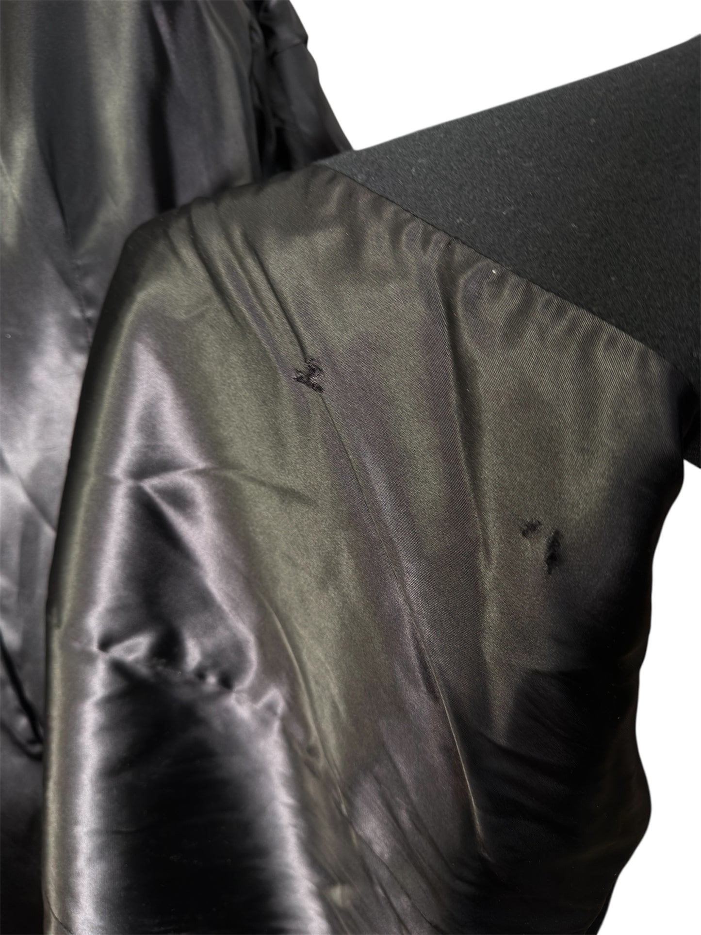 1980s Christian Dior Wool Overcoat Double-Breasted Black Long Formal