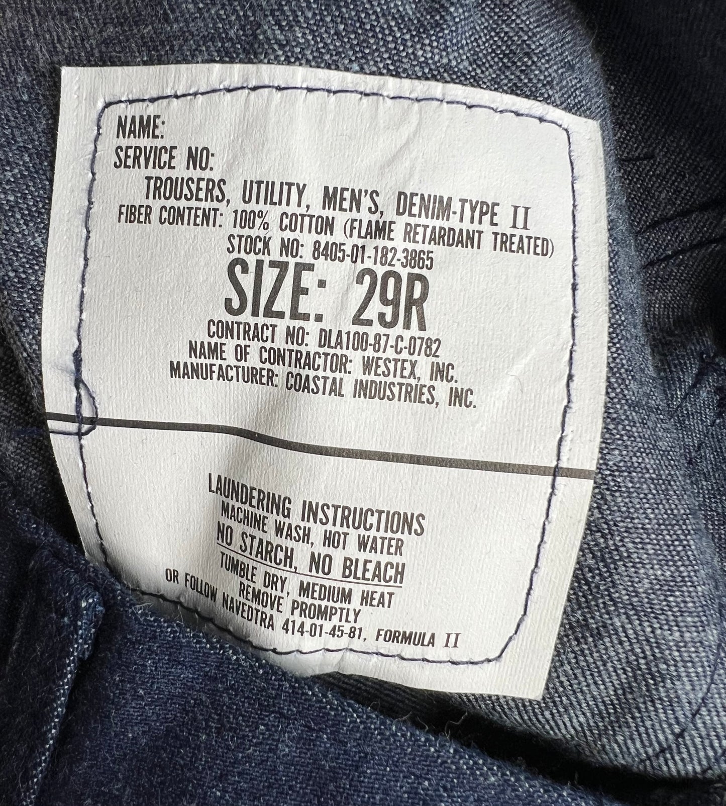 70s Deadstock Bell Bottom Jeans