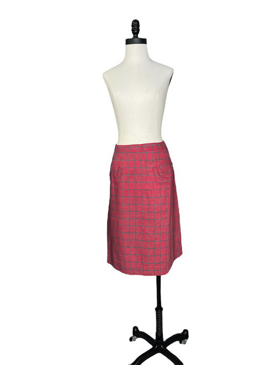 50s/60s Plaid Skirt
