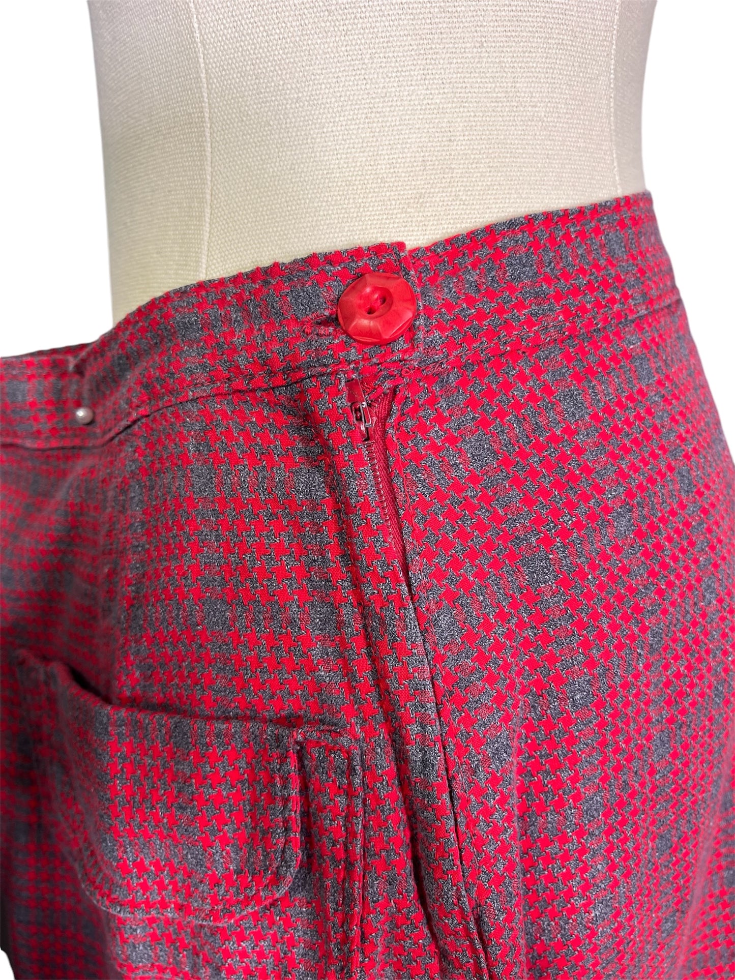 50s/60s Plaid Skirt