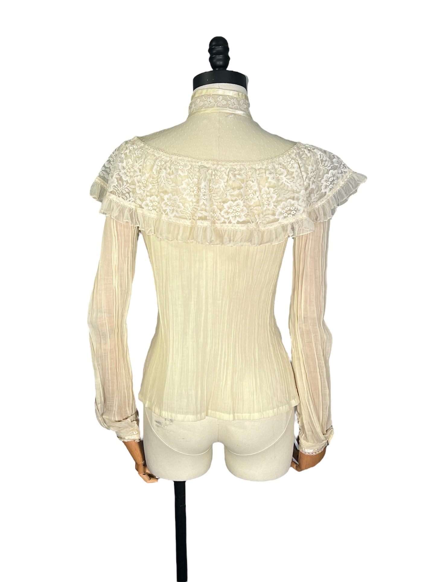 70s Edwardian Style Top