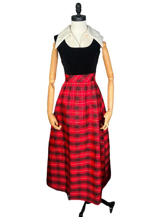 70s Plaid Dress