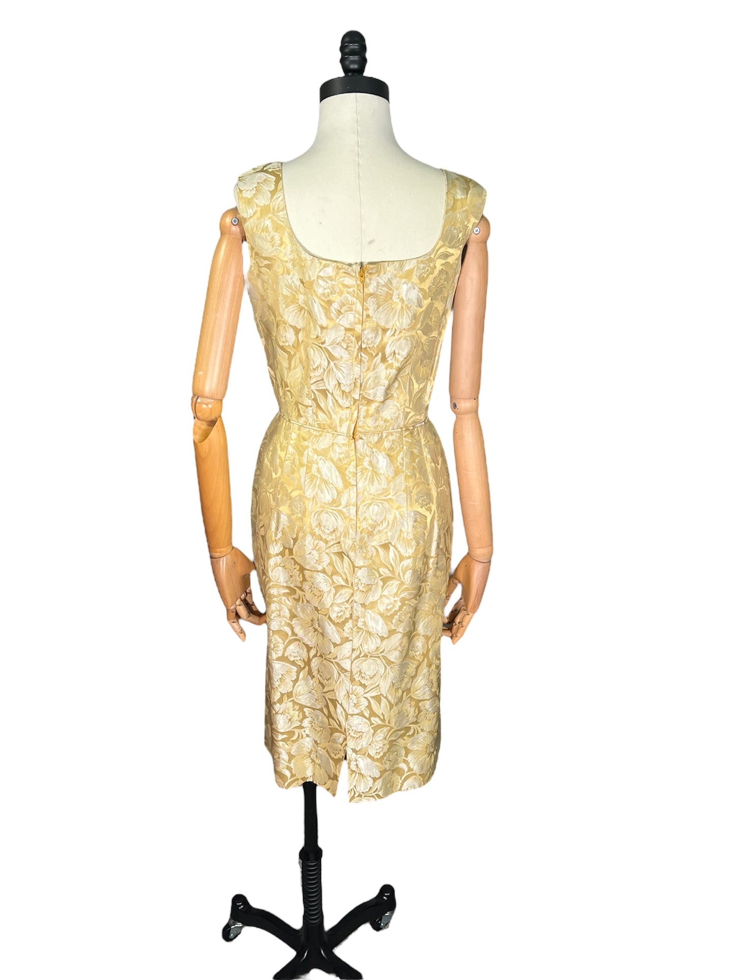 60s Gold Dress and Jacket Set