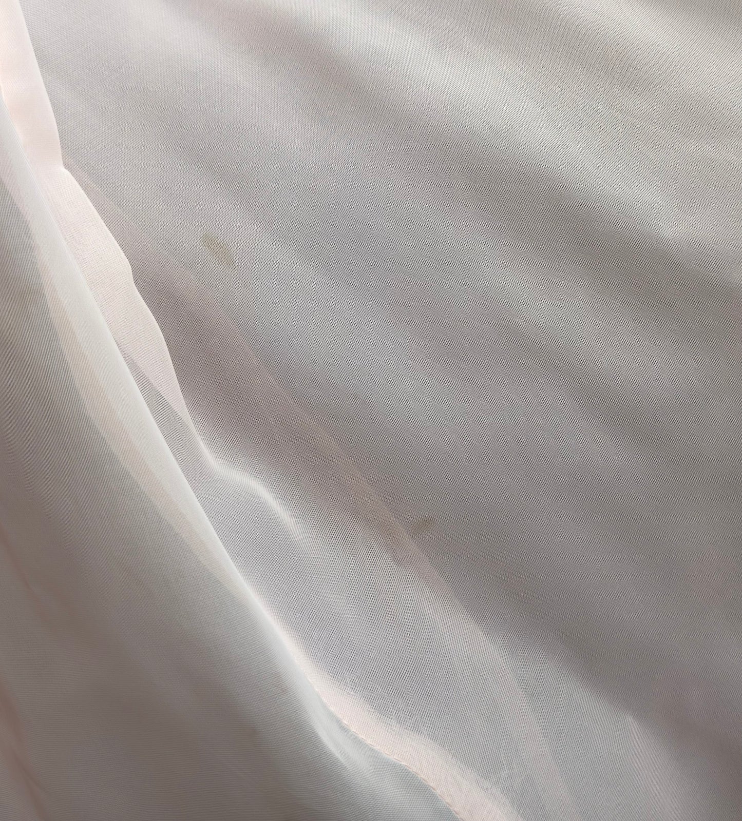 1940s Rayon Semi Sheer Pink Long Gown