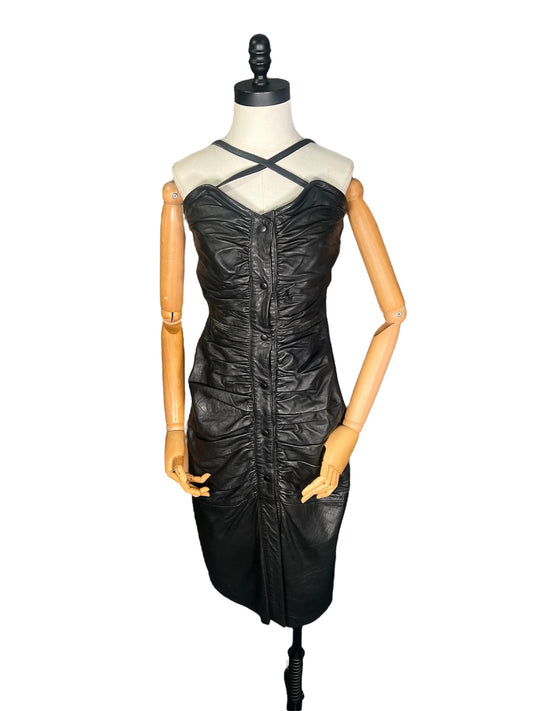 80s Leather Dress