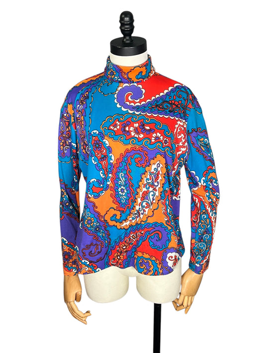 70s Paisley Top