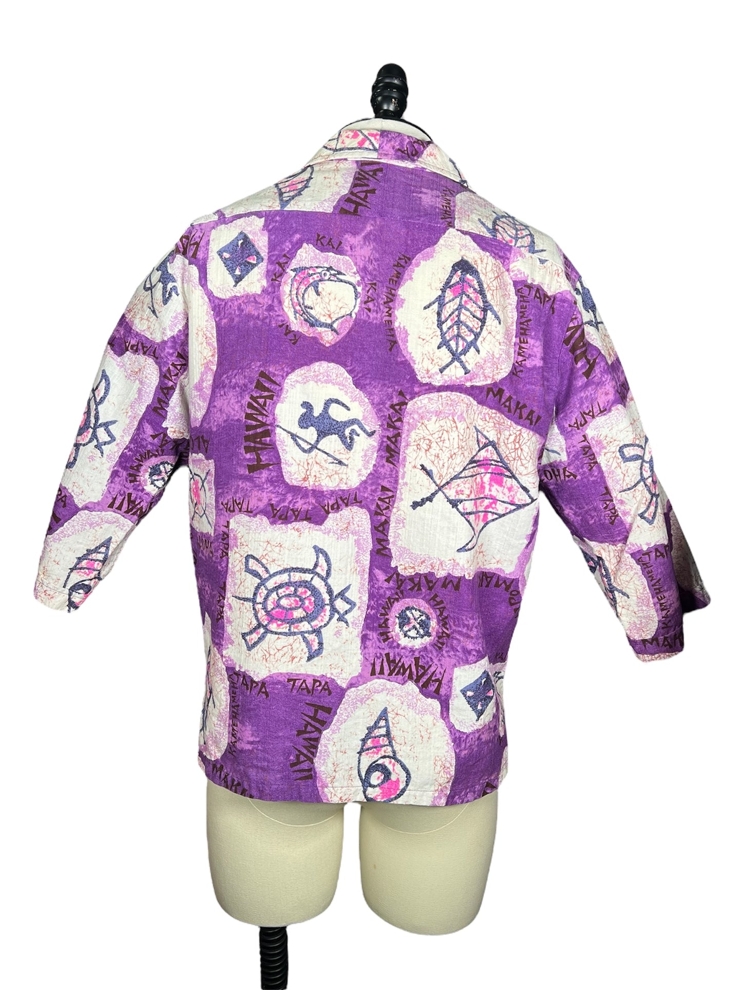 70s McInerny Iolani Hawaiian Shirt