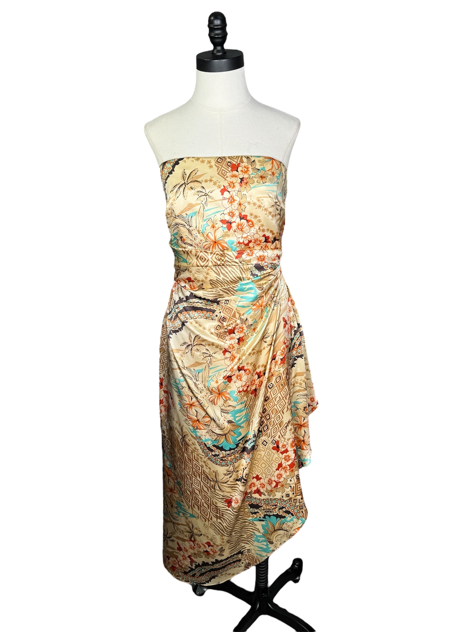 kay unger silk dress Kay Unger Bateau Neckline Long Dress 55113233