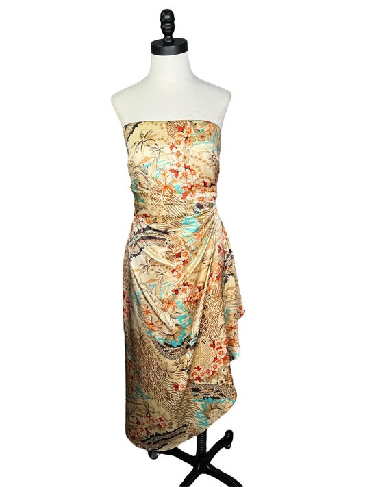 Modern Kay Unger Silk Dress