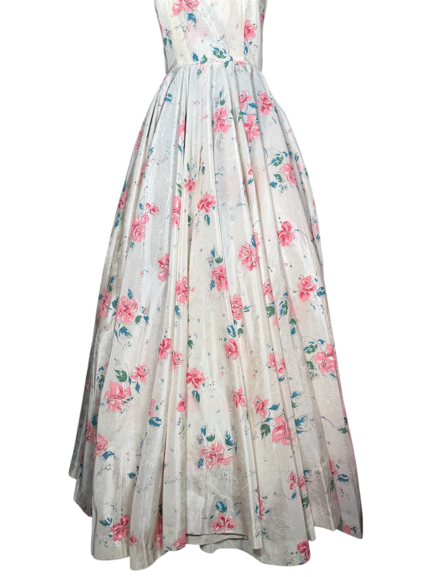 50s Floral Gown
