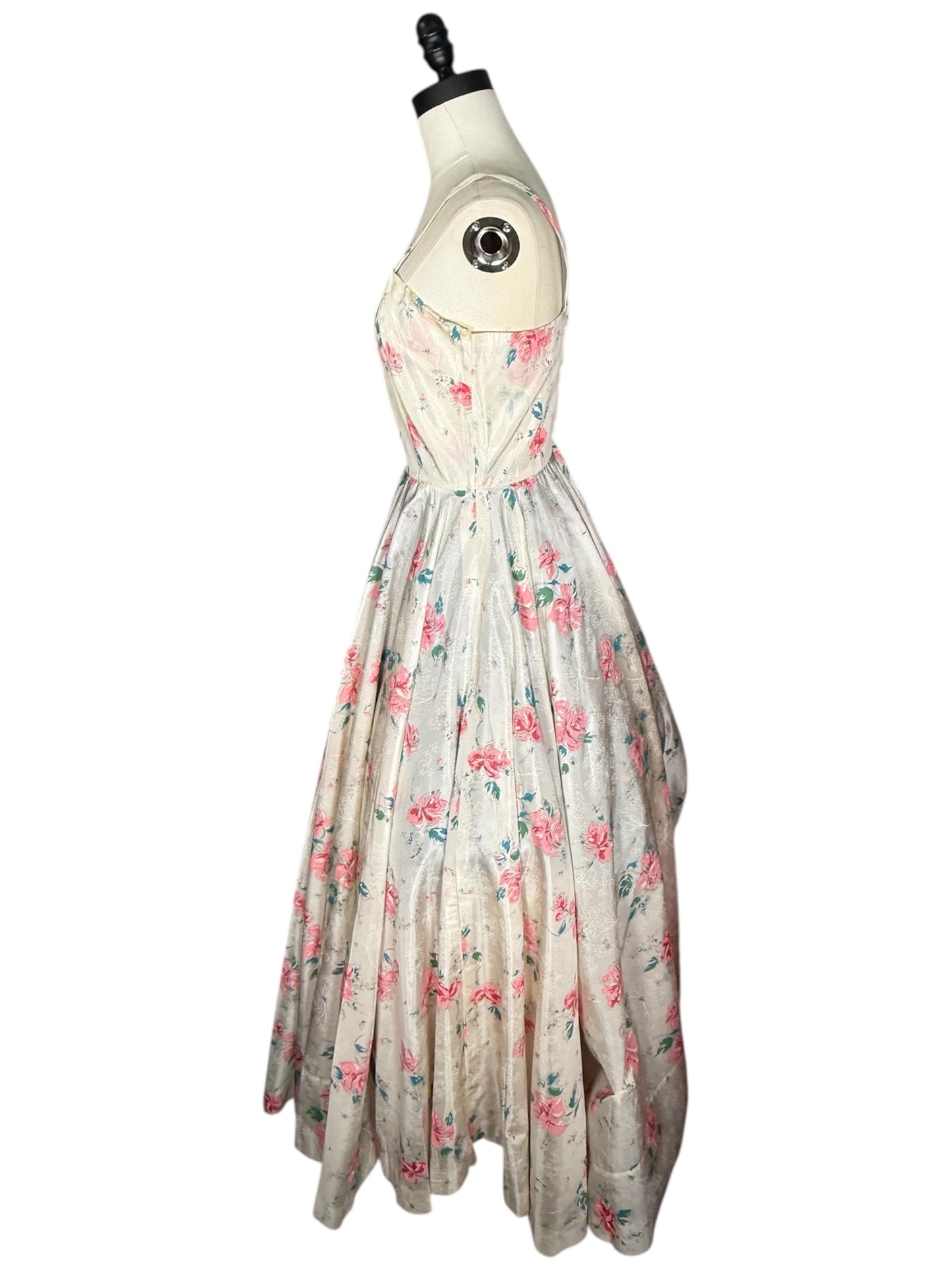 50s Floral Gown