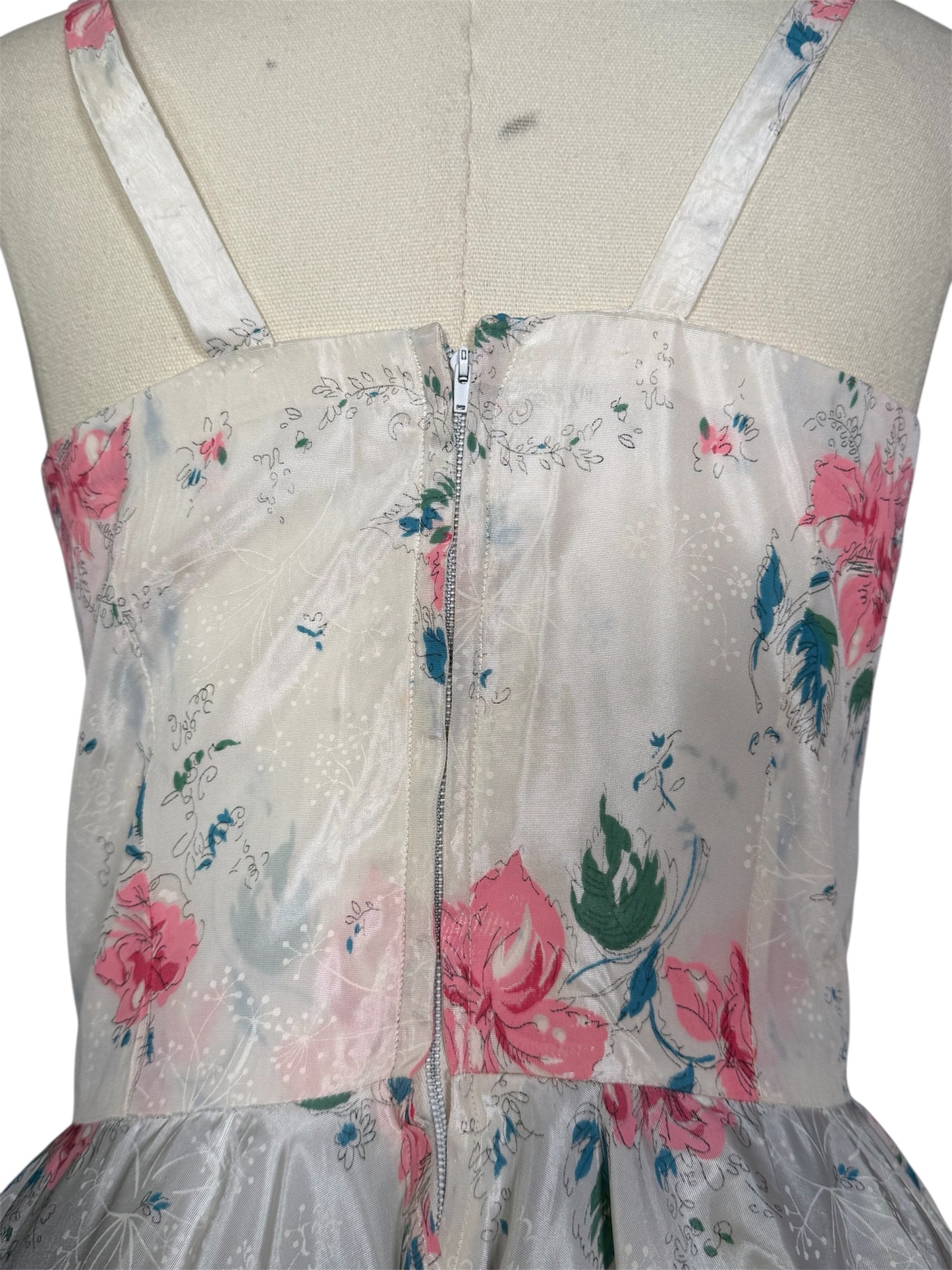 50s Floral Gown