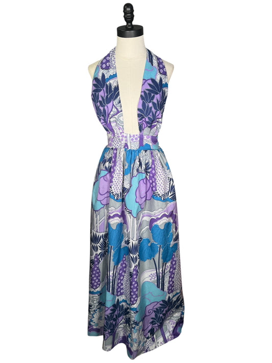 70s David Butler Halter Top Dress