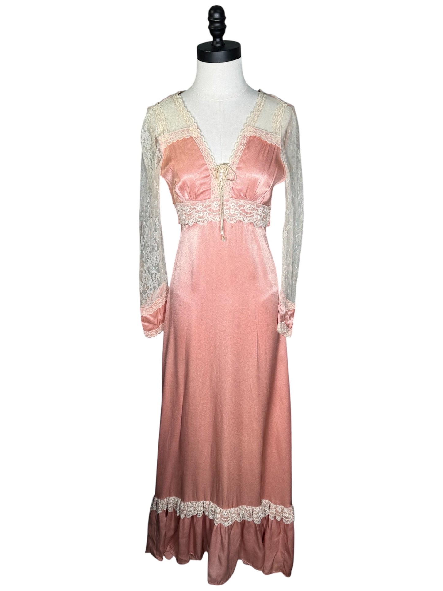 70s Prairie Lace Dress