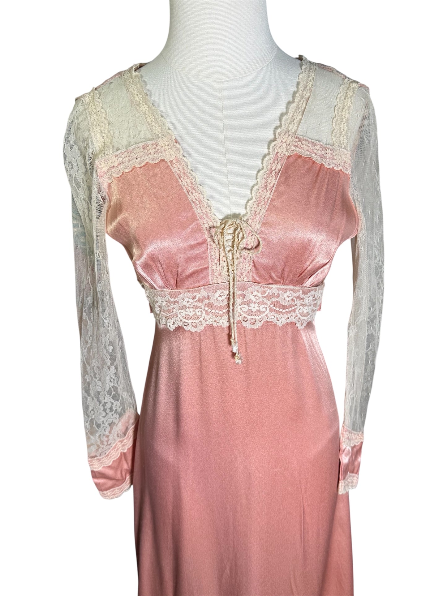 70s Prairie Lace Dress
