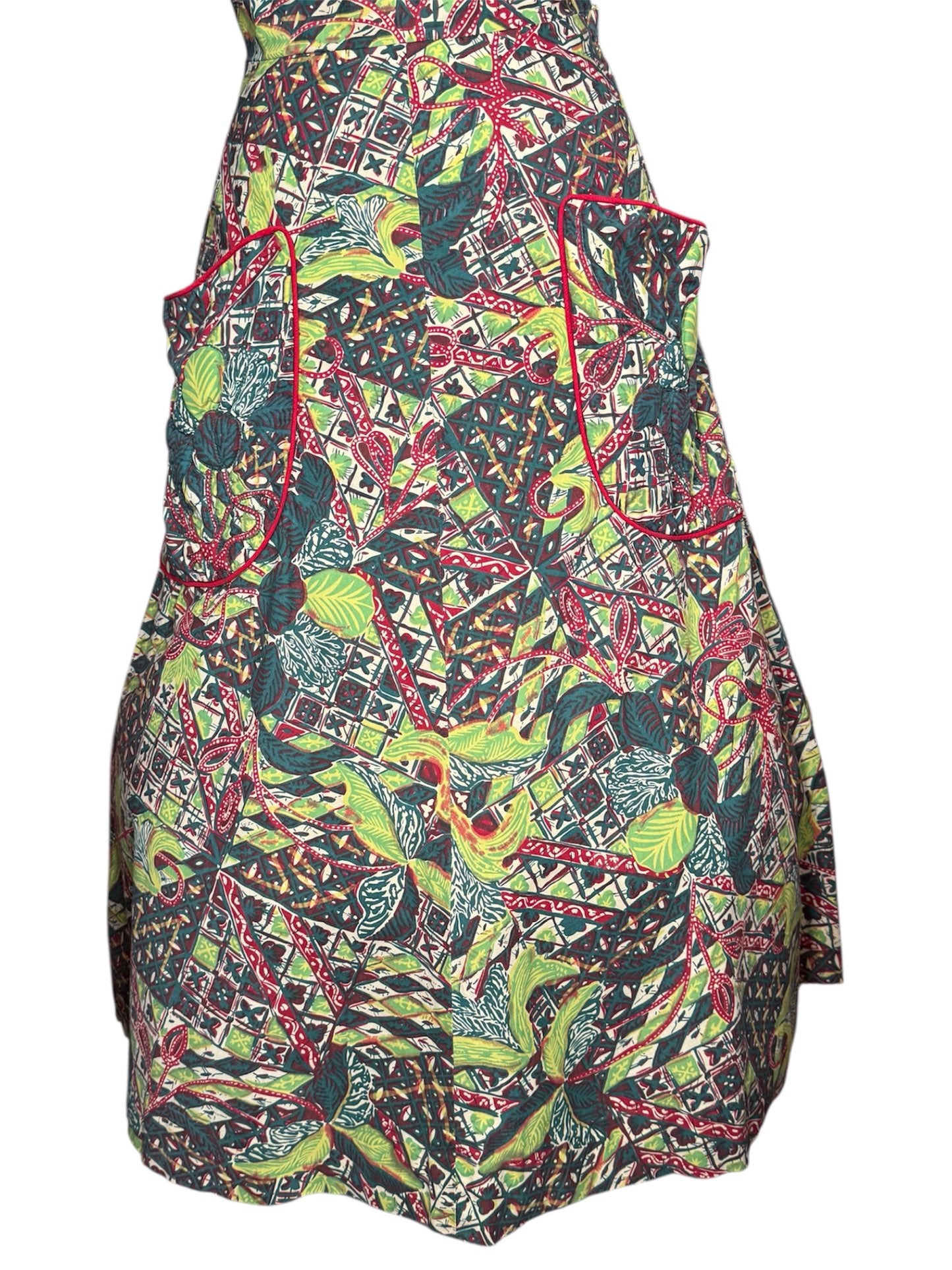 50s Tropical Floral Dress