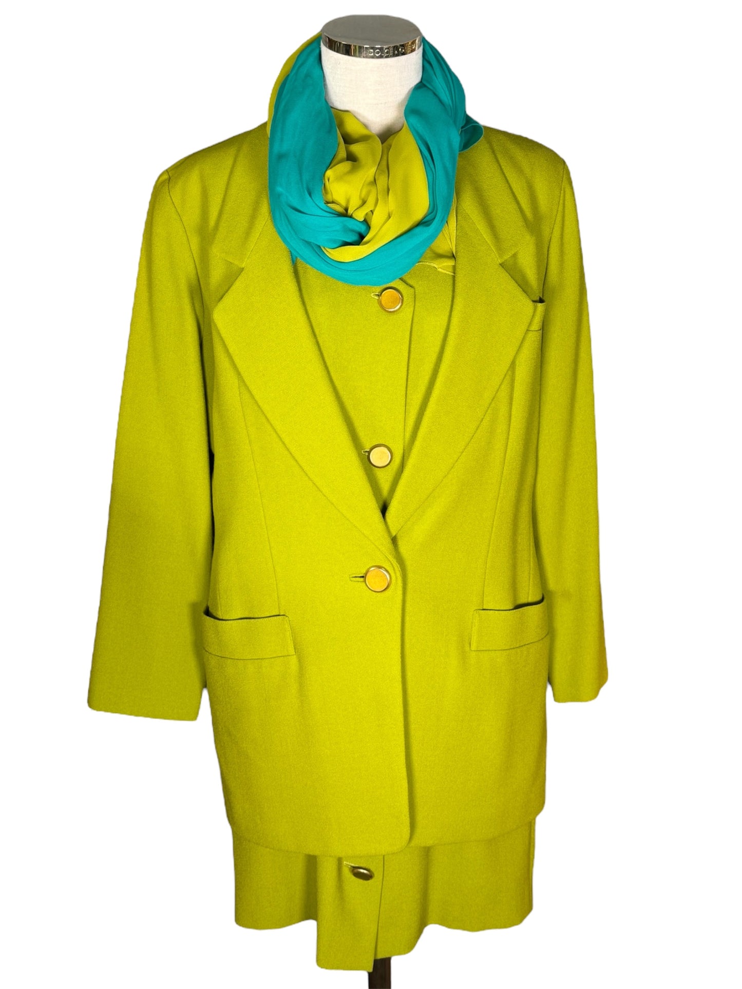 80s Anne Klein Dress and Jacket Set