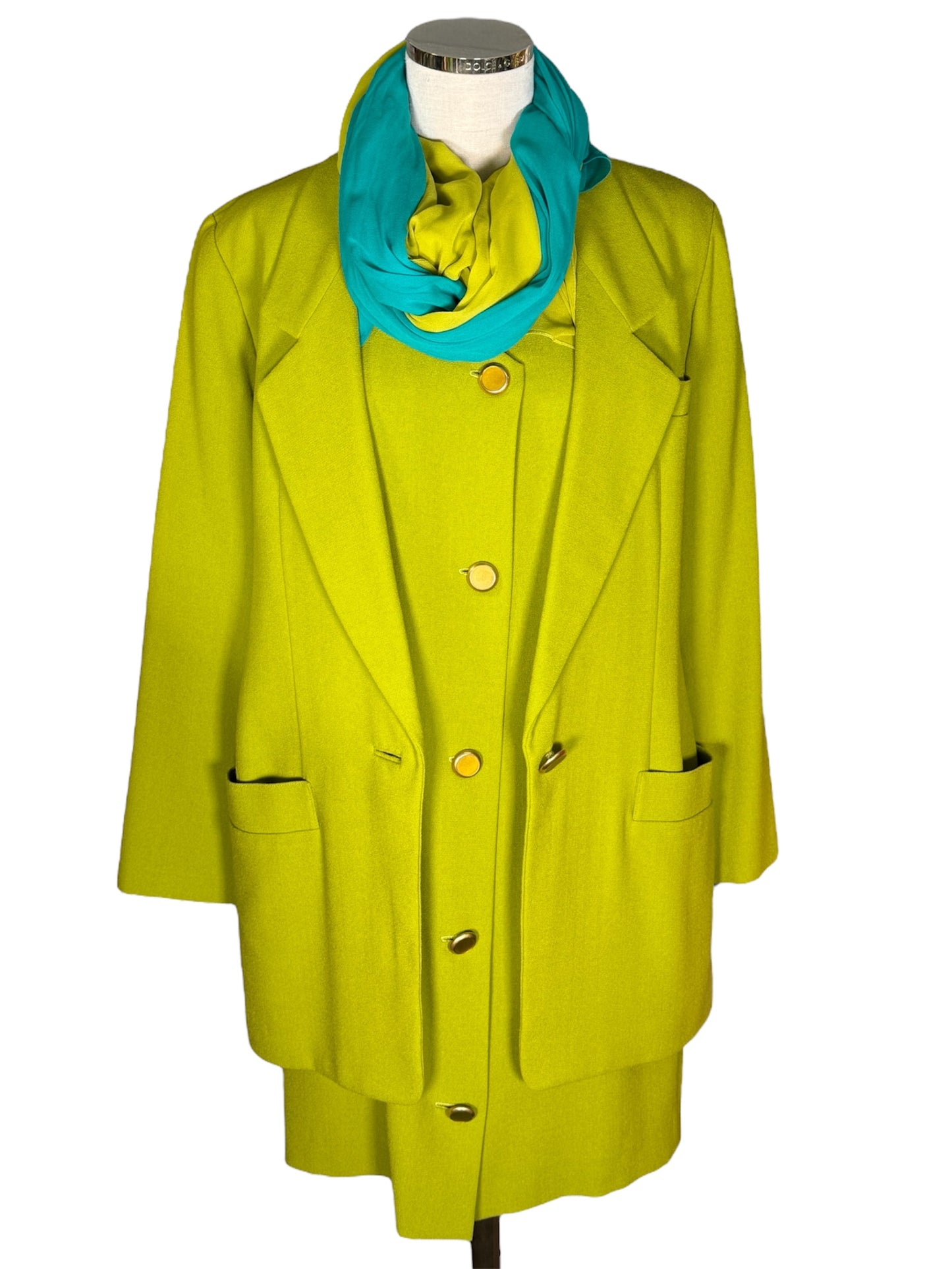 80s Anne Klein Dress and Jacket Set