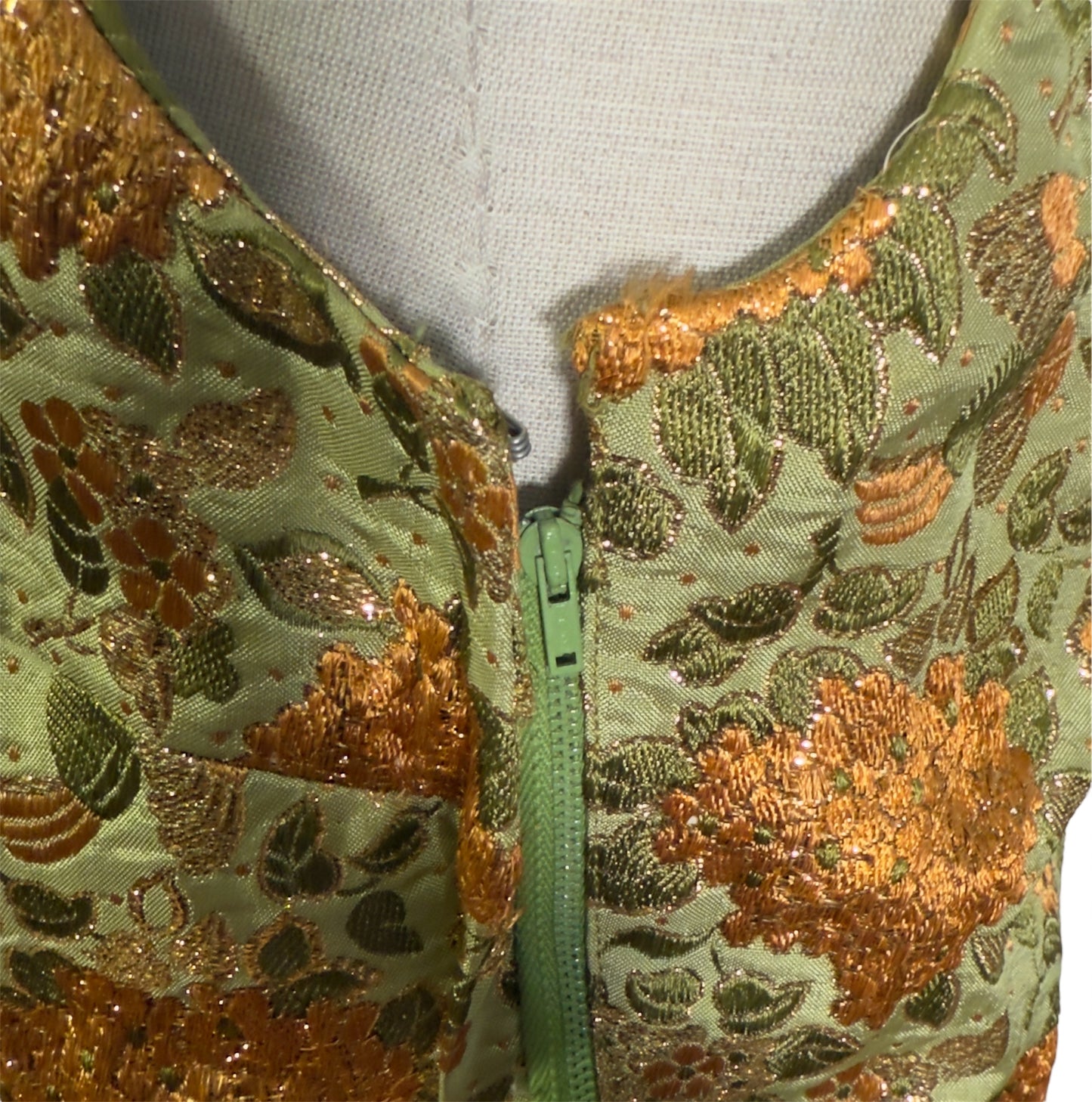 60s Metallic Maxi Dress Set
