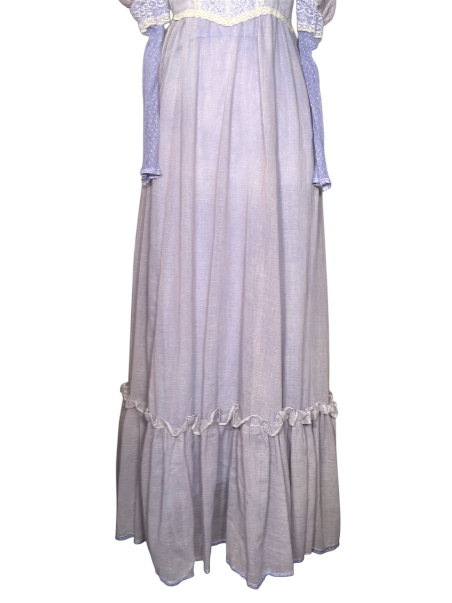 70s Lilac Prairie Dress
