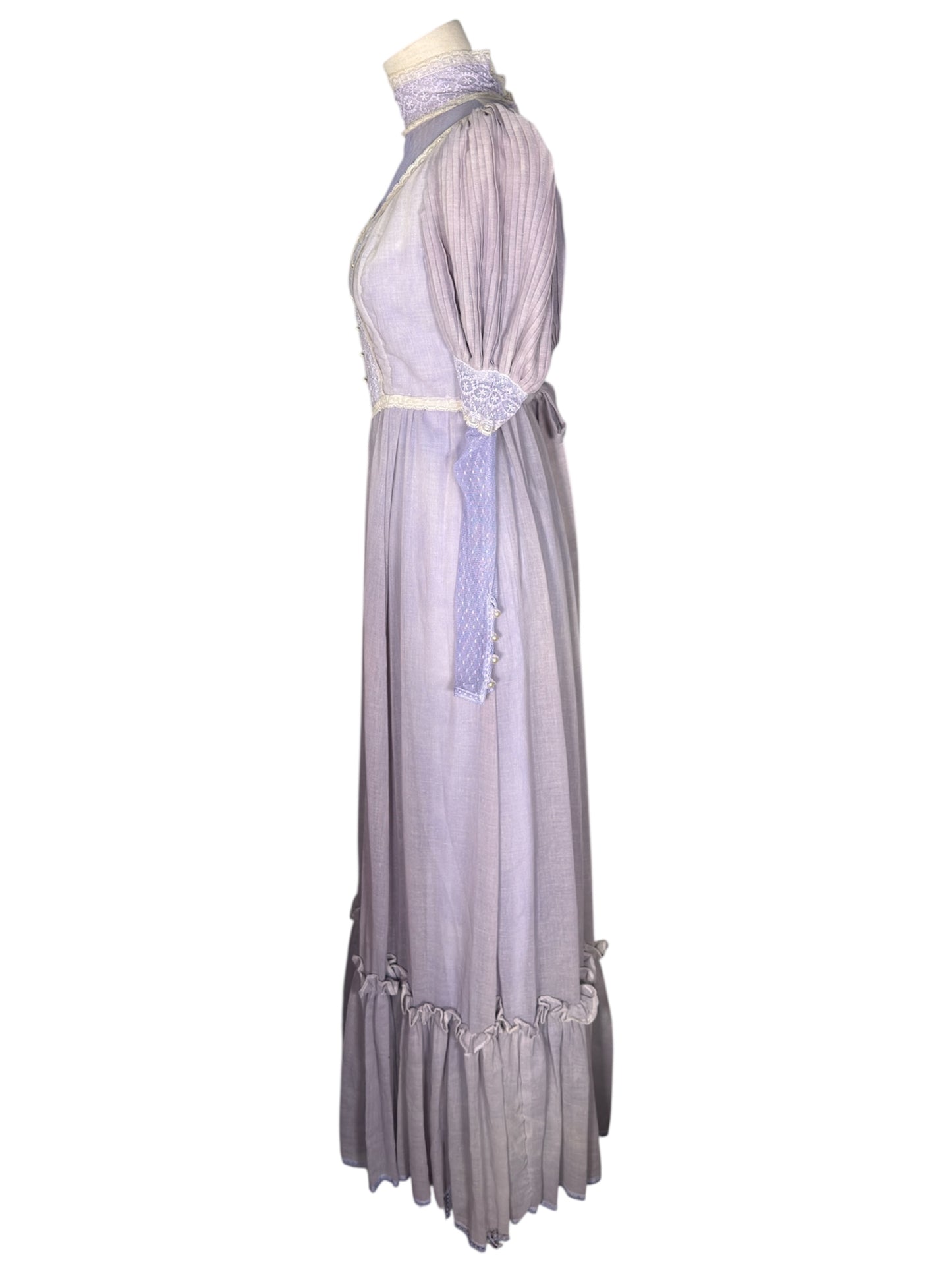 70s Lilac Prairie Dress