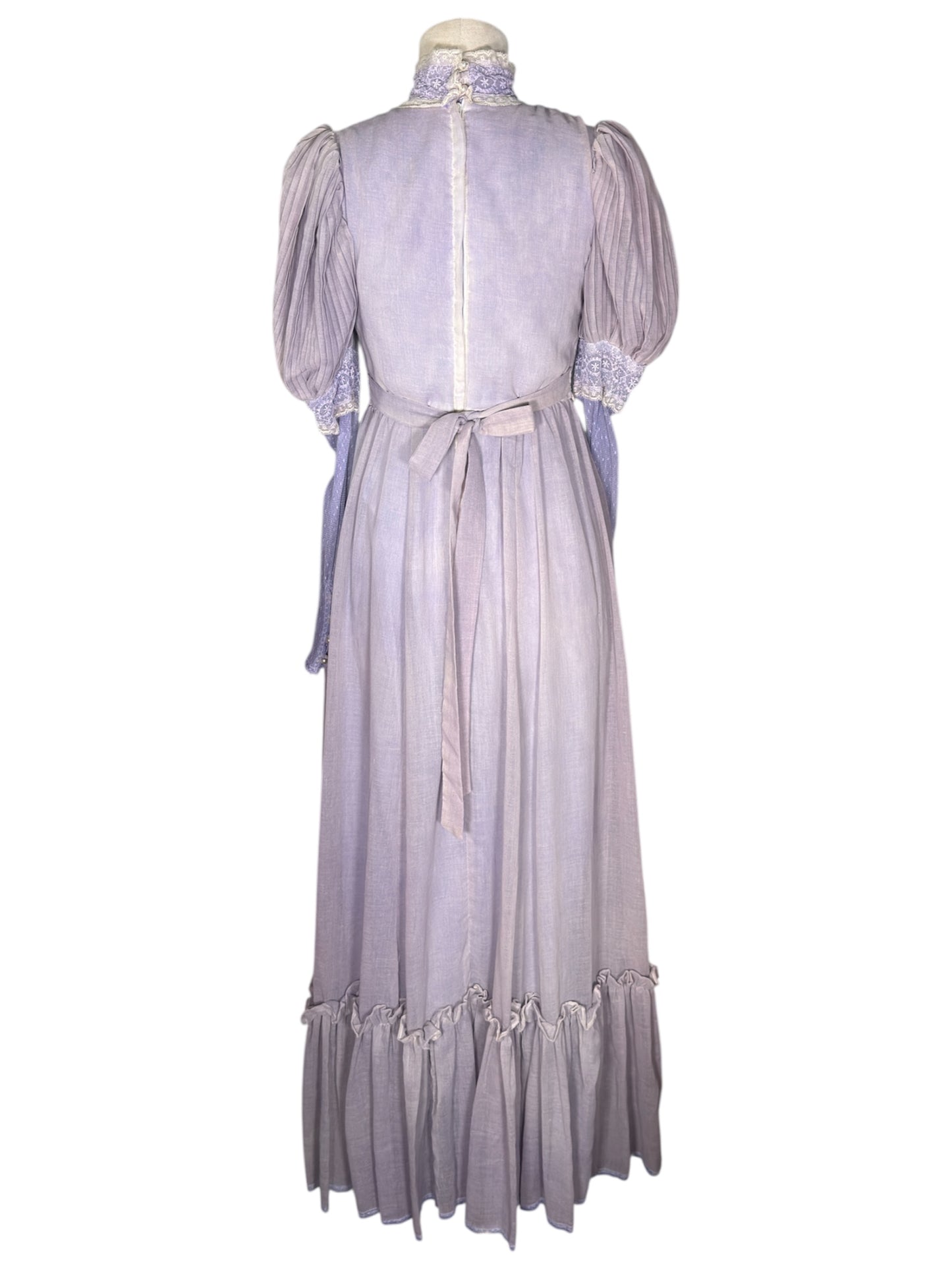 70s Lilac Prairie Dress