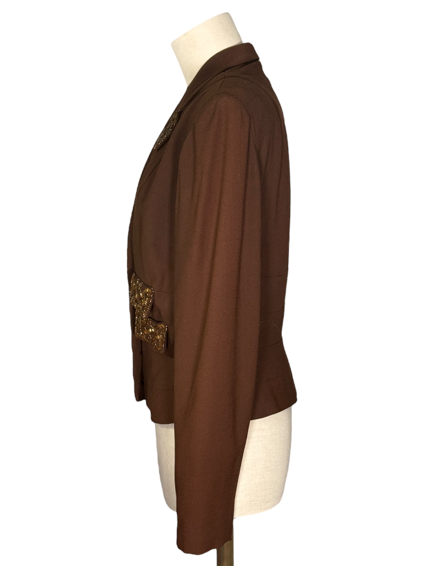 40s Fred A. Block Beaded Blazer
