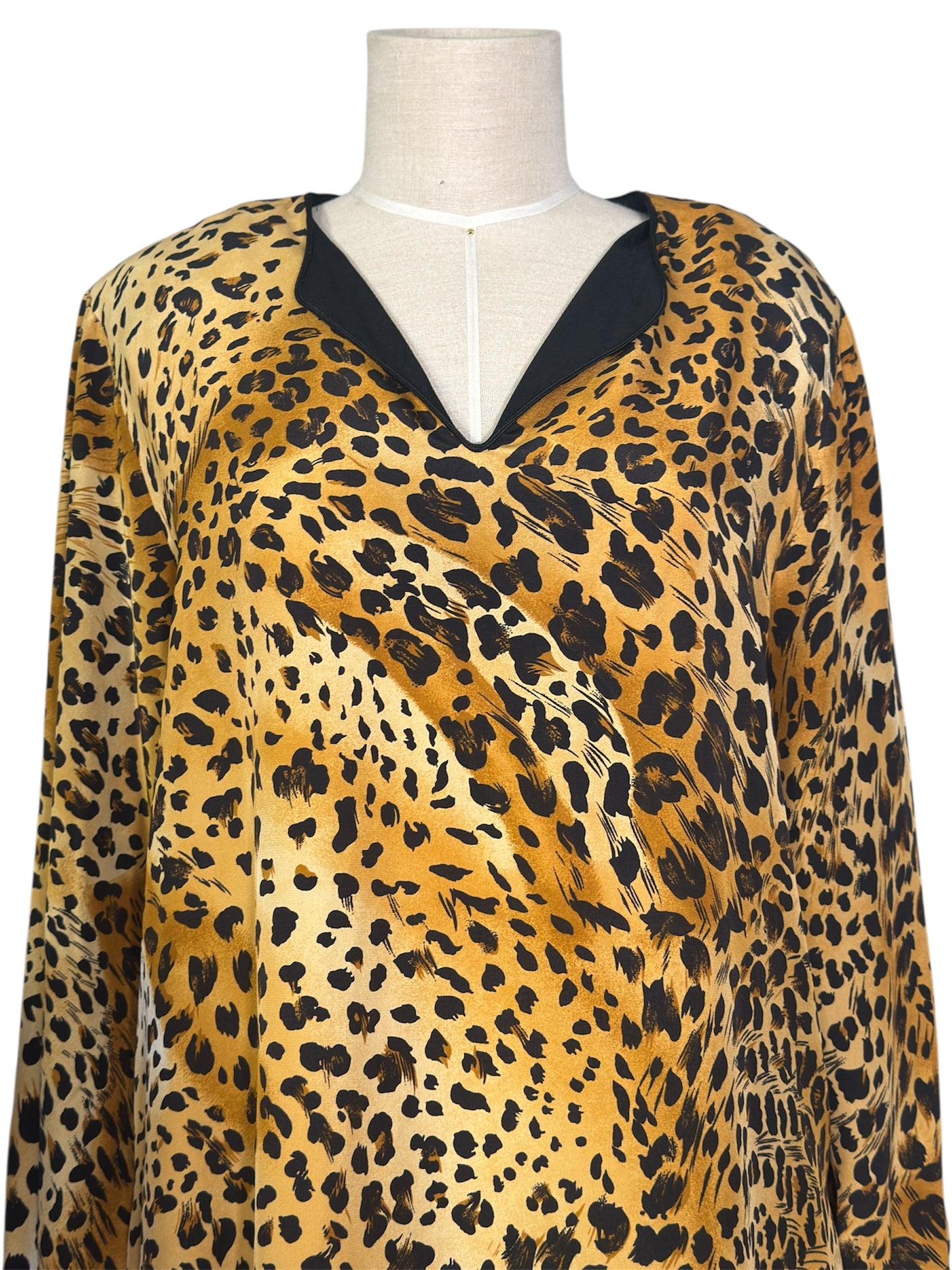 80s Bloomingdale's Cheetah Print Tunic