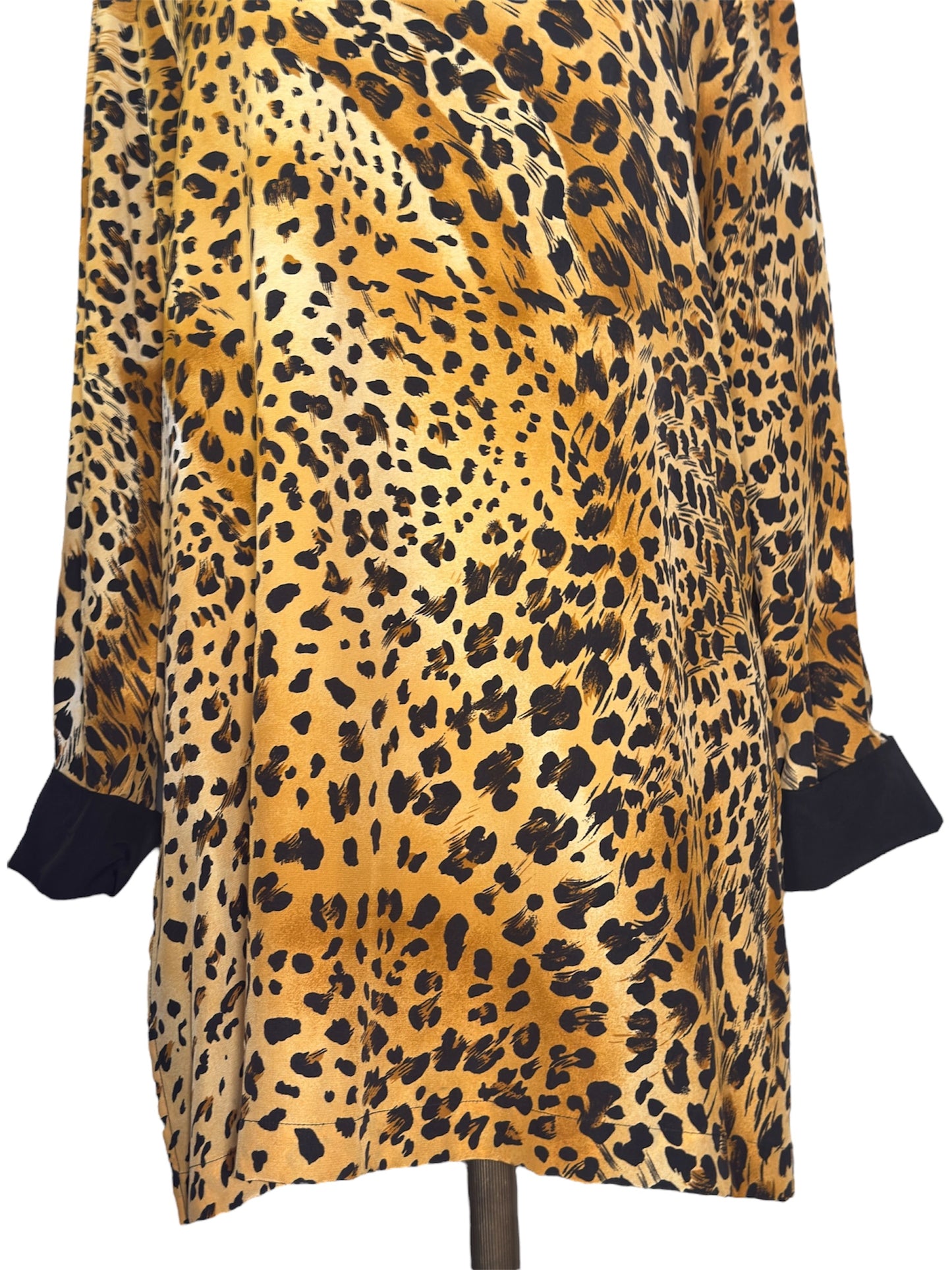 80s Bloomingdale's Cheetah Print Tunic