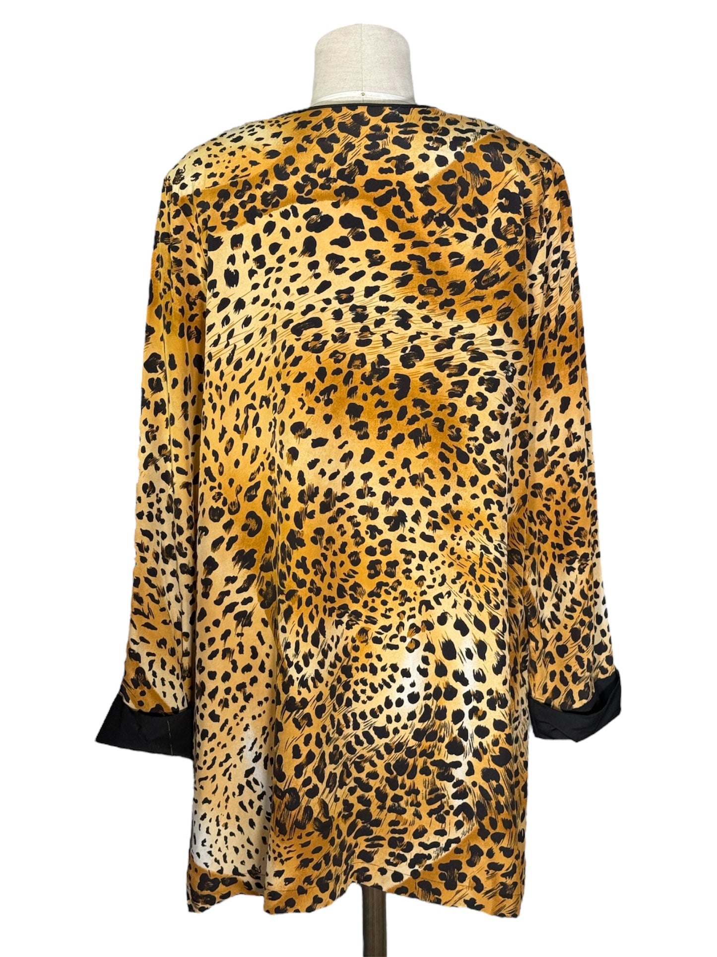 80s Bloomingdale's Cheetah Print Tunic
