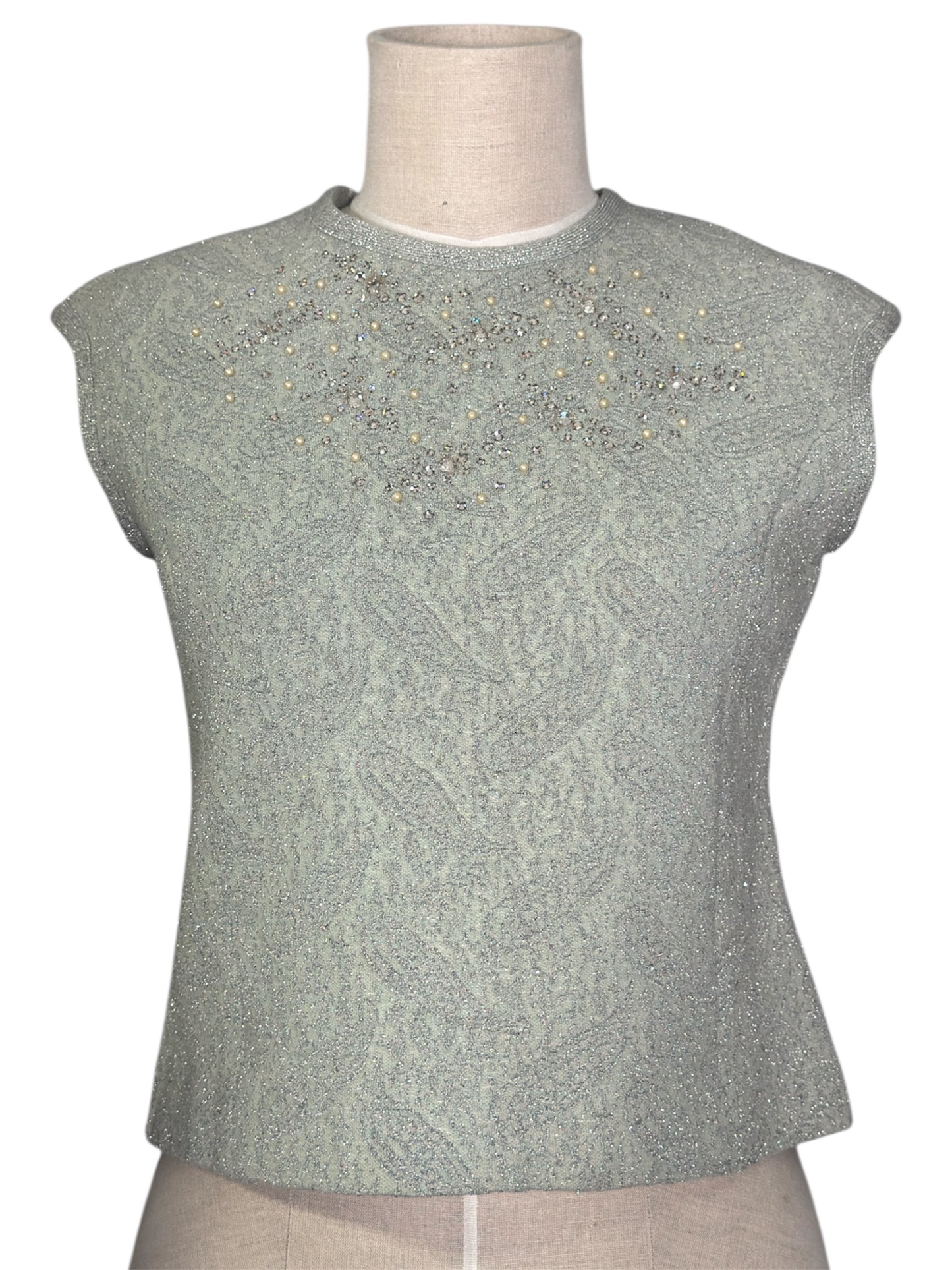 60s Rhinestone Top