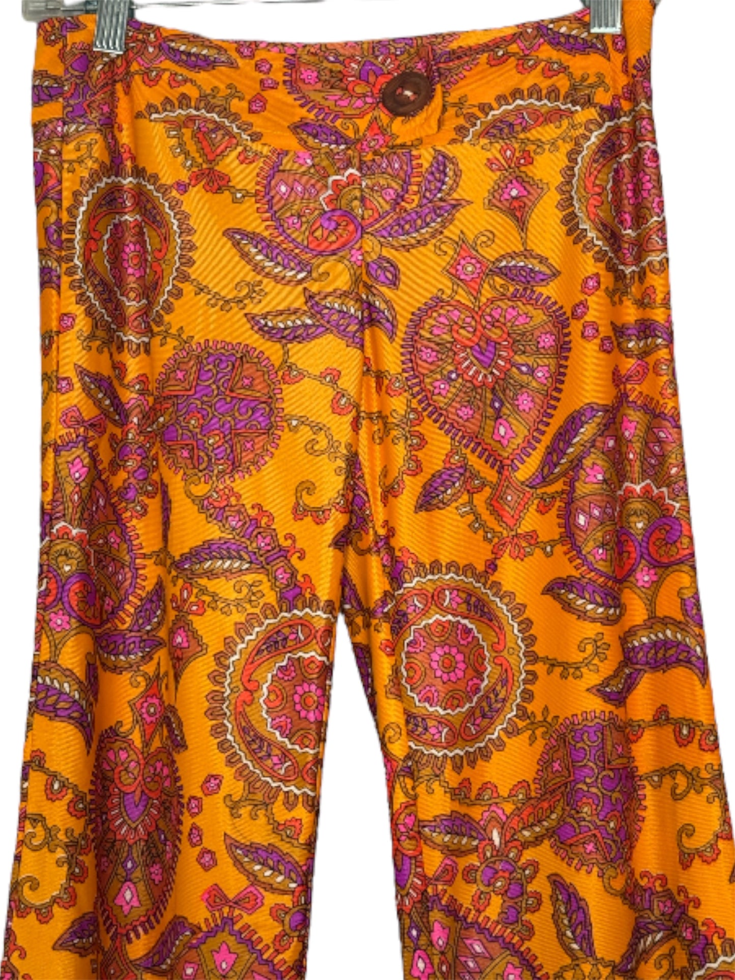 70s Paisley Bell Bottom Pants