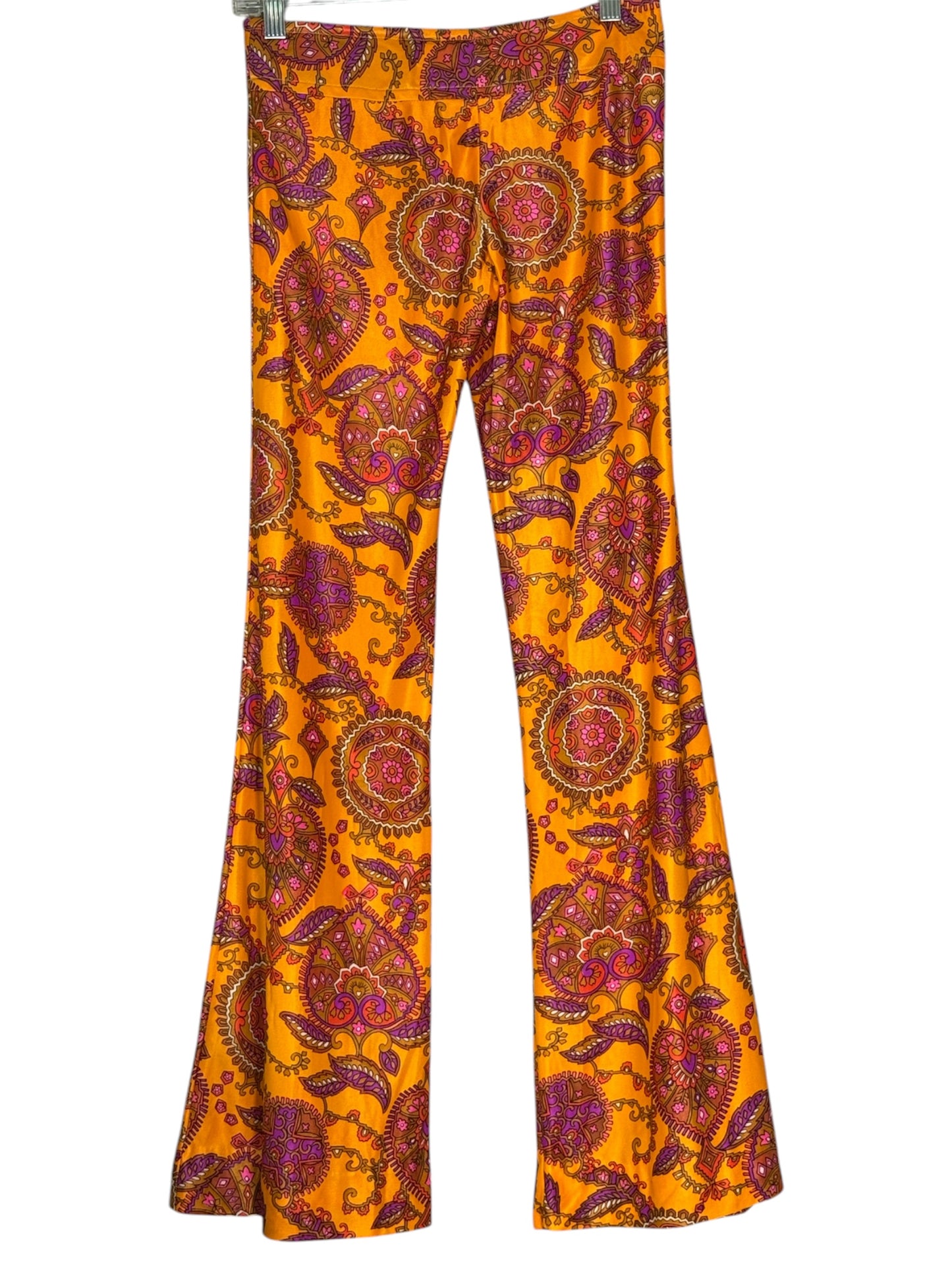 70s Paisley Bell Bottom Pants