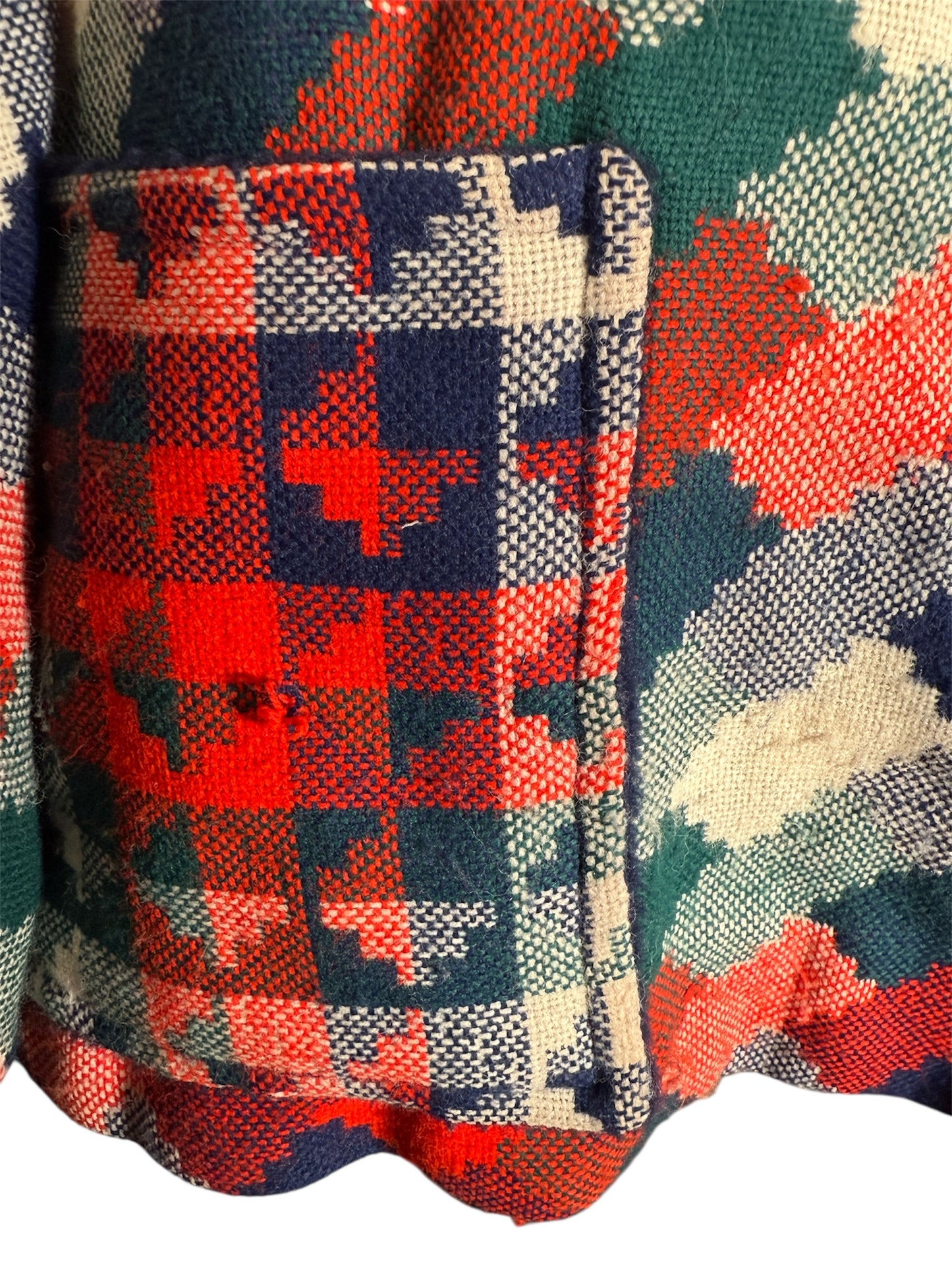 70s Plaid Coat