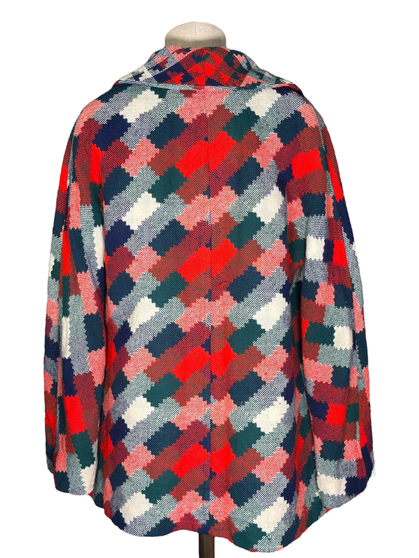70s Plaid Coat
