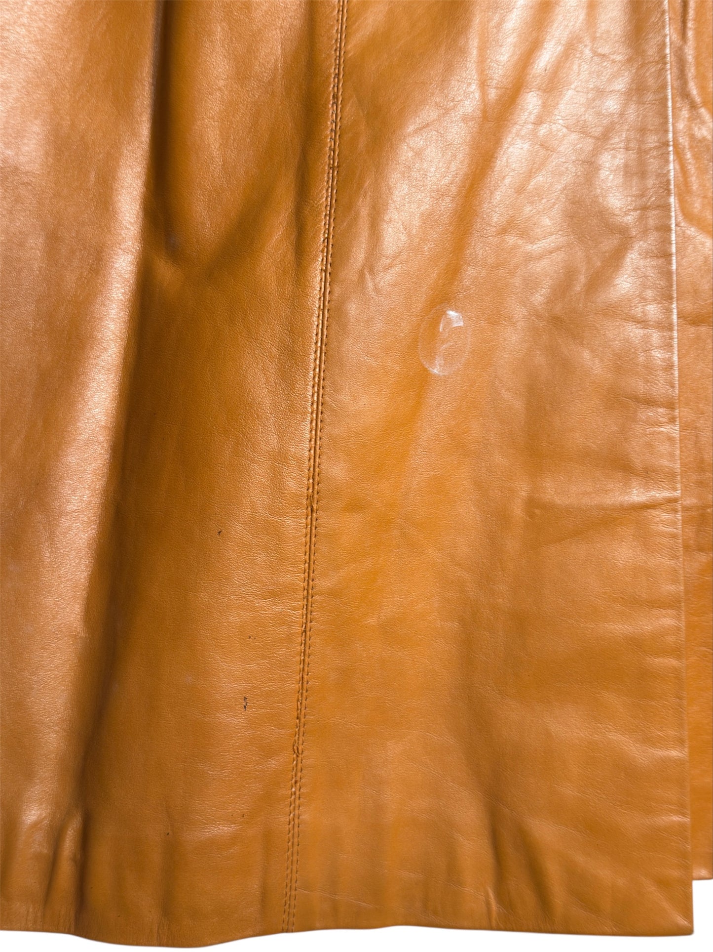 70s Suburban Heritage Leather Trench Coat