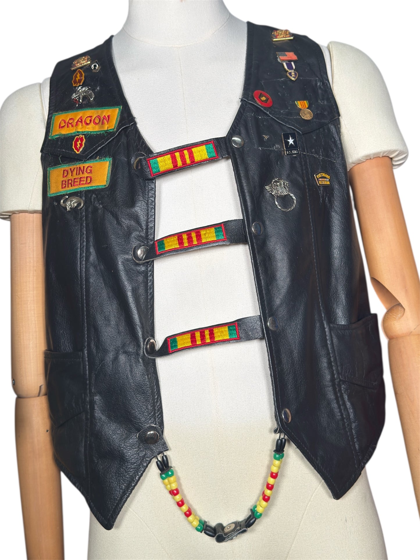 60s Vietnam Veteran Leather Vest