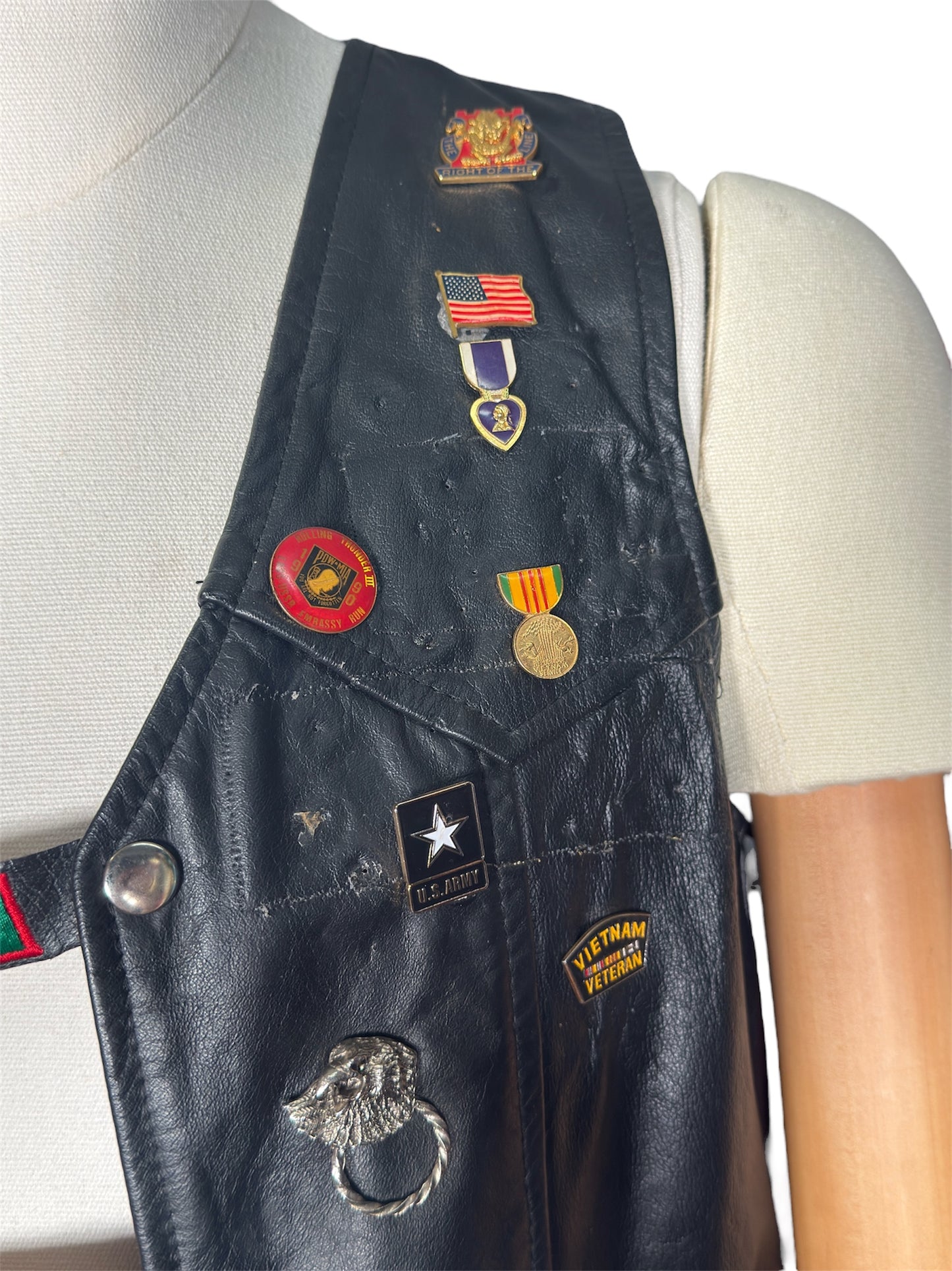 60s Vietnam Veteran Leather Vest