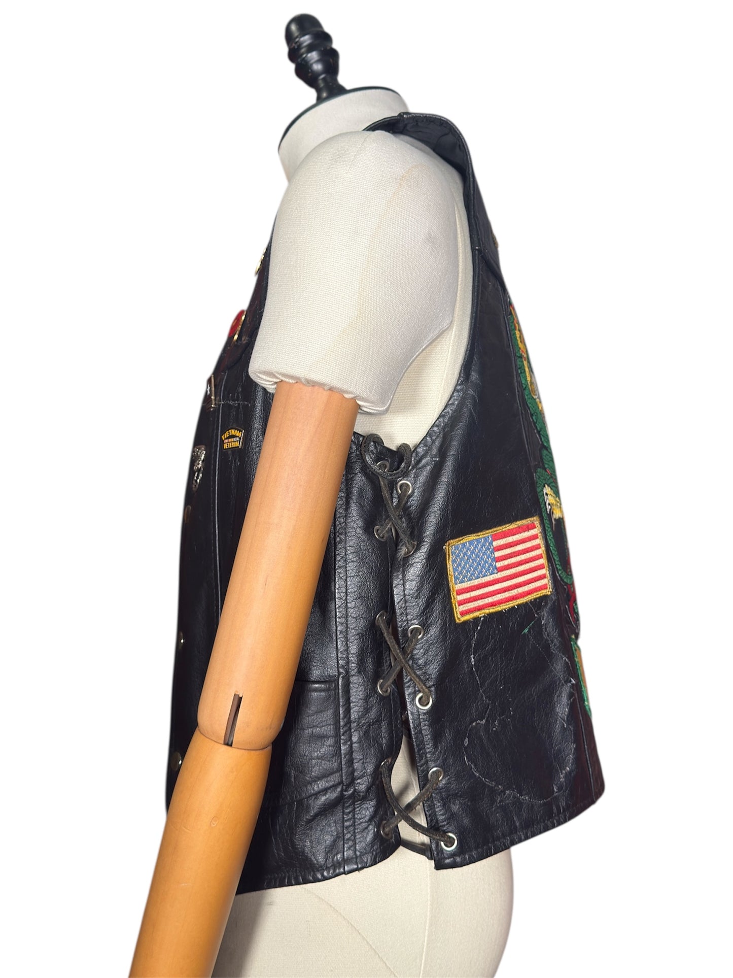 60s Vietnam Veteran Leather Vest