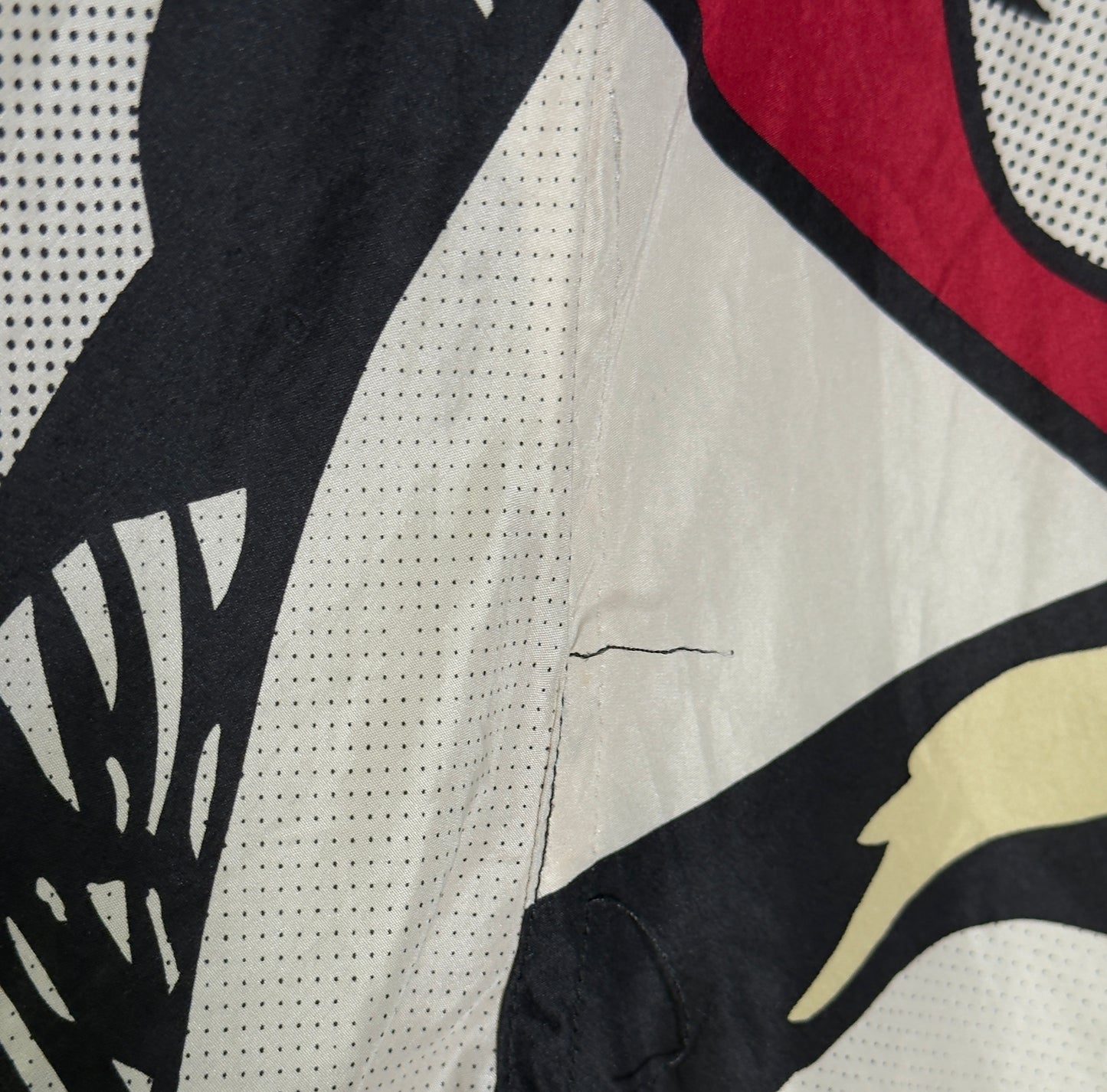 80s/90s Planet Silk Pop Art Graphic Silk Bomber Jacket