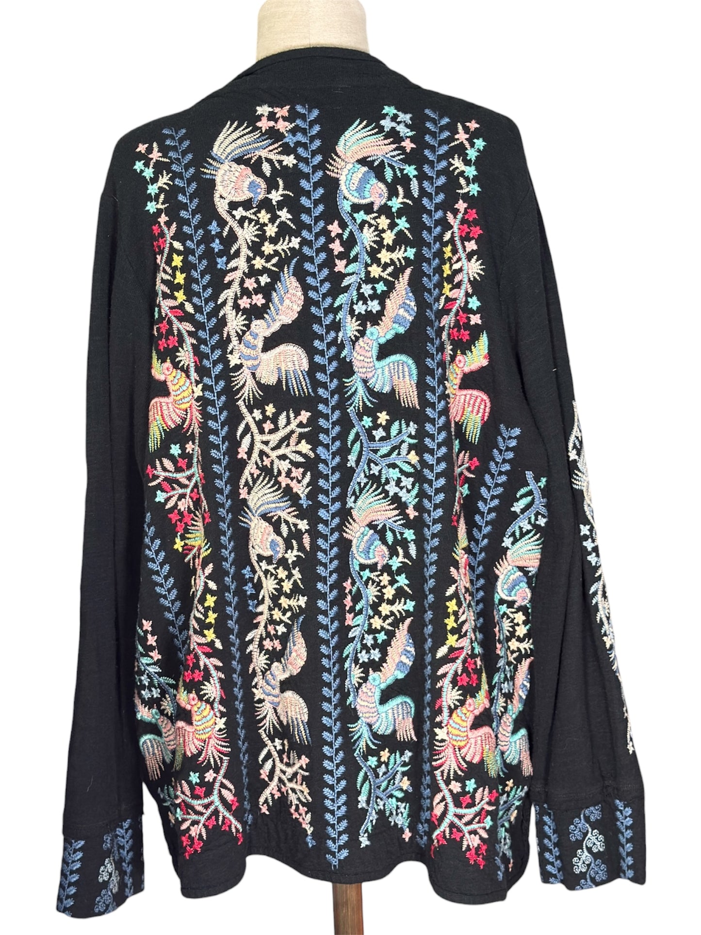 Modern Johnny Was Embroidered Bohemian Cotton Cardigan