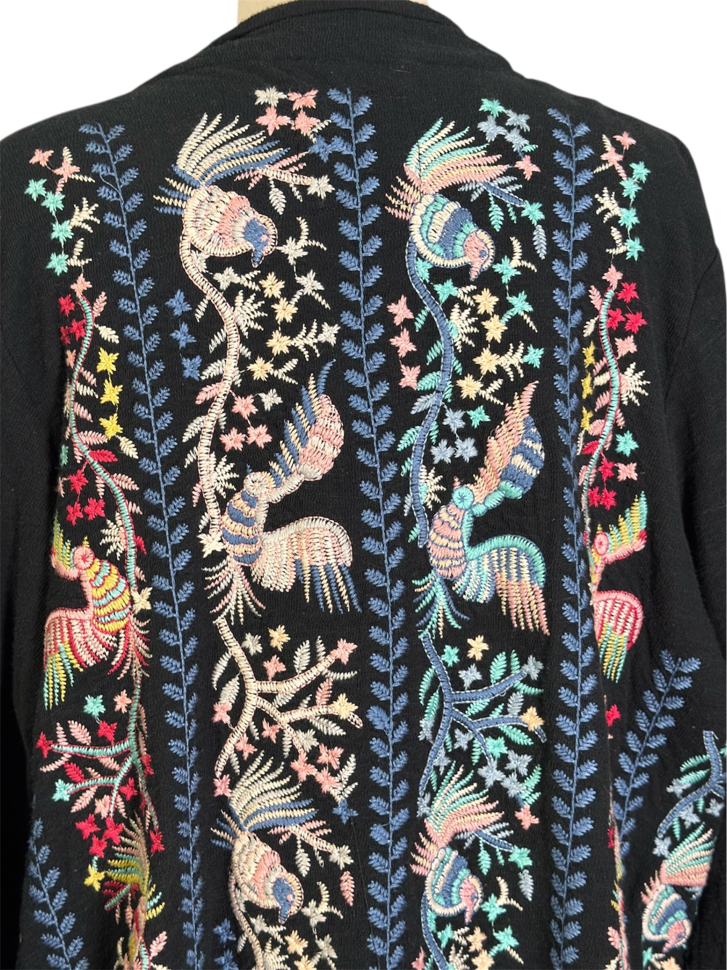 Modern Johnny Was Embroidered Bohemian Cotton Cardigan