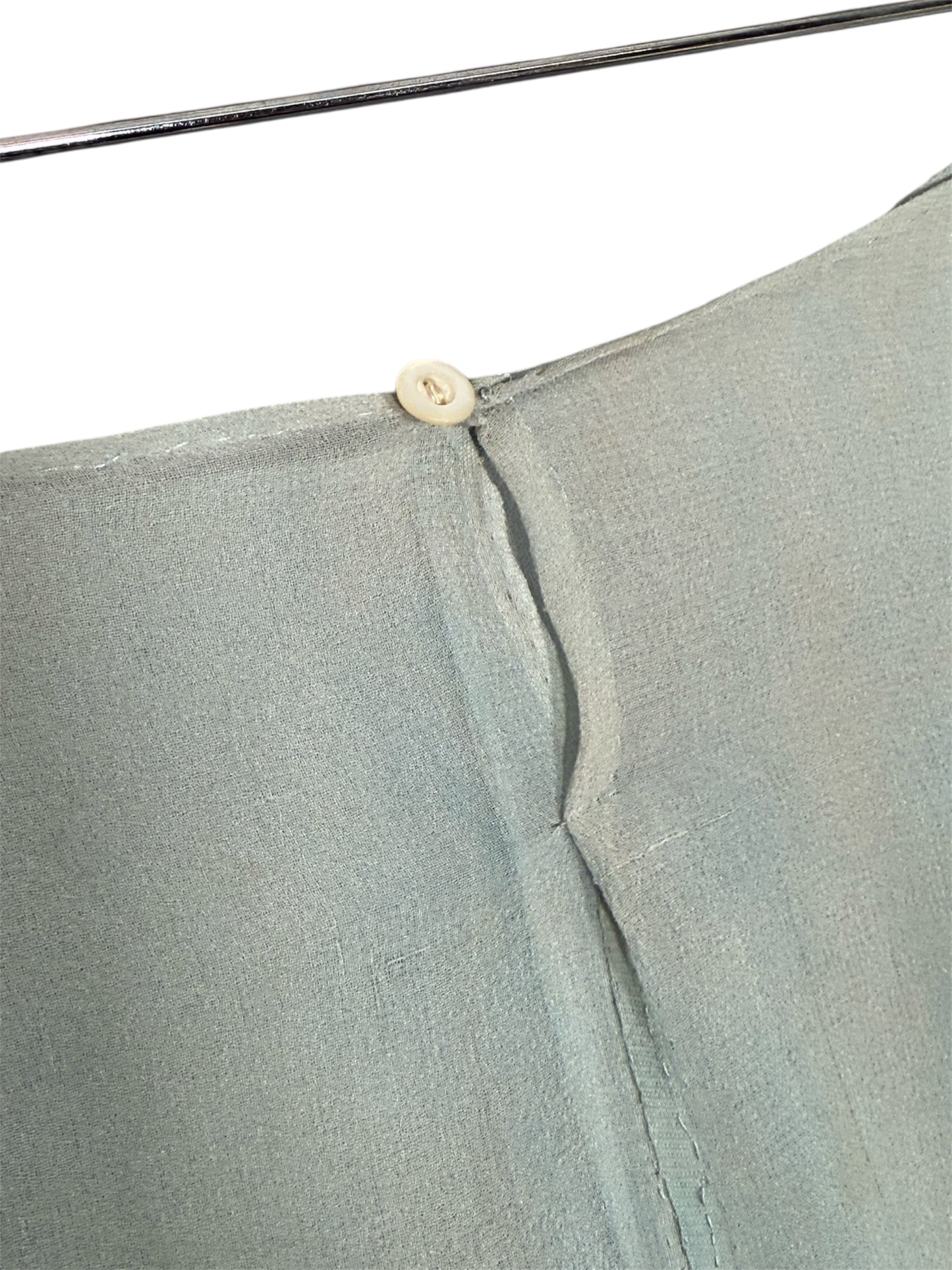 1930s Powder Blue Sheer Tap Pants/Step Ins with Lace Ruffle Trim