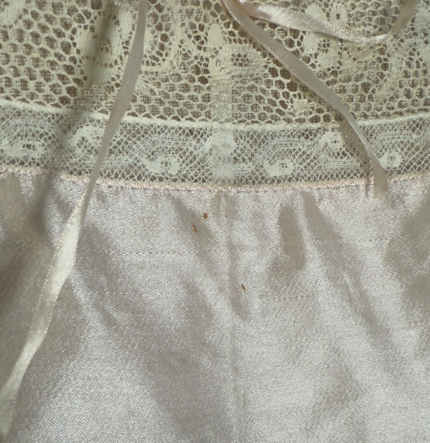 1970s Edwardian Revival Lehman's Lovely Lingerie Pale Pink Lace Trim Camisole Top