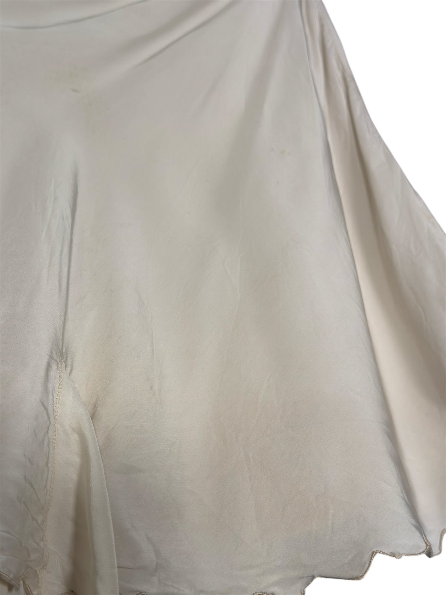 1930s Cream Silk Tap Pants/Step Ins with Lace Trim