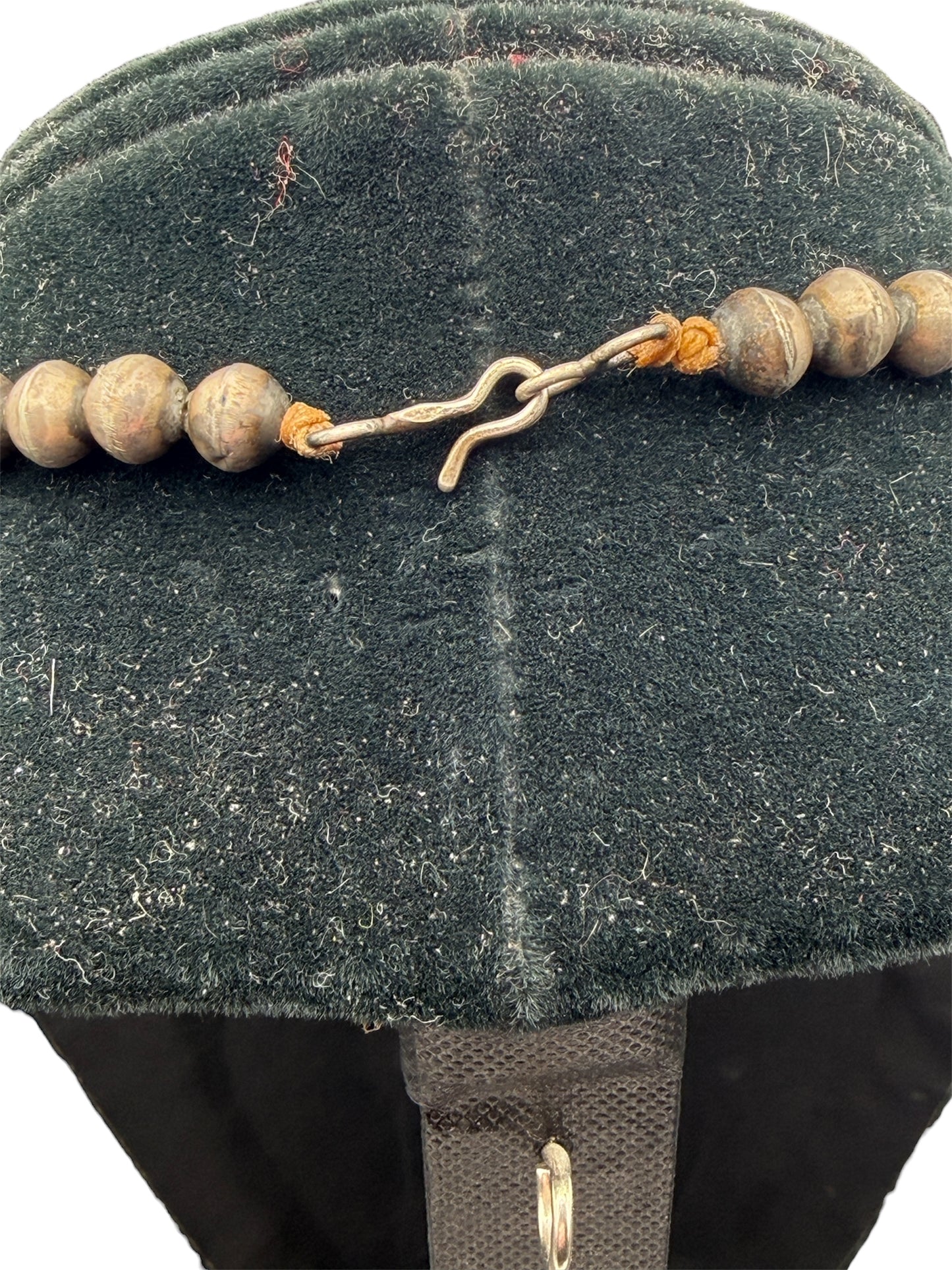 1930s Zuni Turquoise and Silver Squash Blossom Necklace