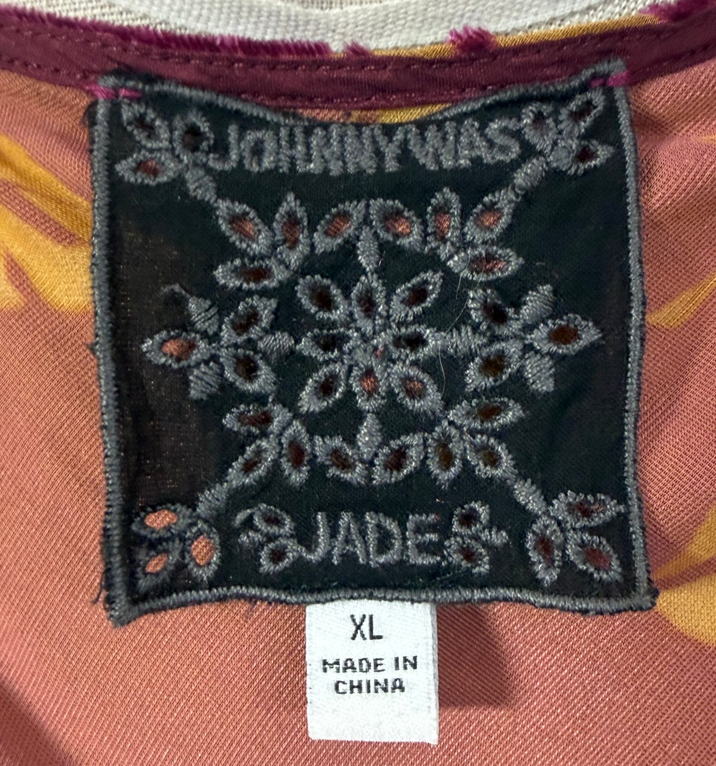 Modern Johnny Was Jade Bohemian Velvet Floral Patchwork Maxi Dress