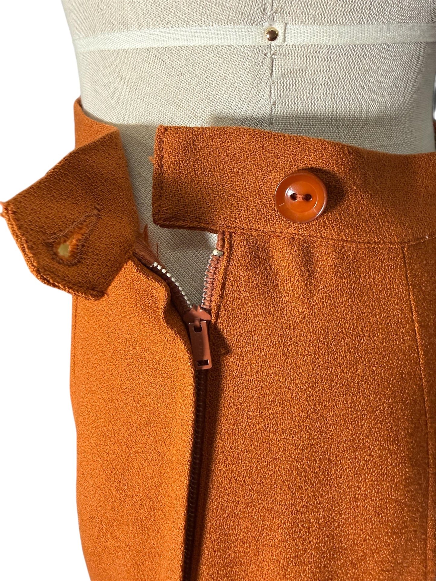 1950s Lilli Ann Wool Skirt Suit With Pleated Shawl Collar And Bow Detail