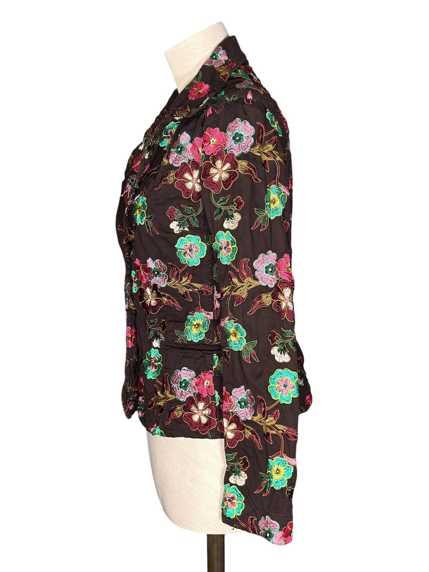 Modern Johnny Was Embroidered Floral Cotton Jacket